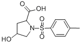 4-HYDROXY-1-(TOLUENE-4-SULFONYL)-PYRROLIDINE-2-CARBOXYLIC ACID Struktur