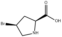 (2S,4S)-4-bromopyrrolidine-2-carboxylic acid Struktur