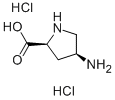 (2S,4S)-4-aminopyrrolidine-2-carboxylic acid dihydrochloride Struktur