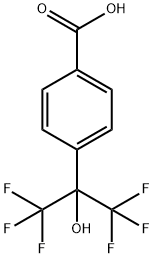 4-(2-HYDROXYHEXAFLUOROISOPROPYL)BENZOIC ACID Struktur