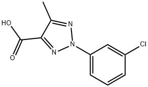 2-(3-CHLOROPHENYL)-5-METHYL-2H-1,2,3-TRIAZOLE-4-CARBOXYLIC ACID Struktur