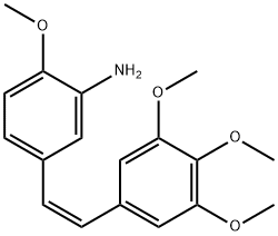 (Z)-2-Methoxy-5-(3,4,5-Trimethoxystyryl)Aniline Struktur