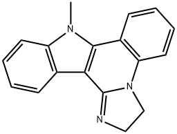 2,9-Dihydro-9-methyl-3H-imidazo[1,2-a]indolo[3,2-c]quinoline Struktur