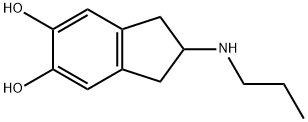 1H-Indene-5,6-diol, 2,3-dihydro-2-(propylamino)- (9CI) Struktur