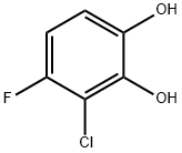 1,2-Benzenediol,  3-chloro-4-fluoro- Struktur