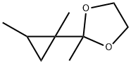 1,3-Dioxolane,  2-(1,2-dimethylcyclopropyl)-2-methyl- Struktur