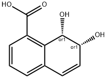 1-Naphthalenecarboxylic acid, 7,8-dihydro-7,8-dihydroxy-, cis- (9CI) Struktur