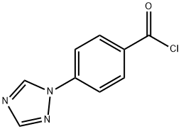 Benzoyl chloride, 4-(1H-1,2,4-triazol-1-yl)- (9CI) Struktur