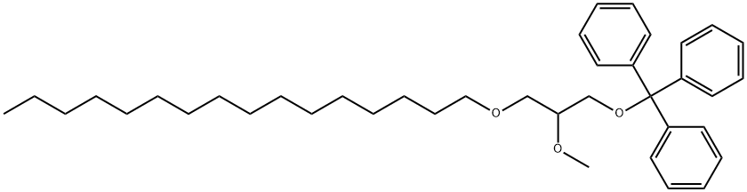 (+/-)1-O-Hexadecyl-2-O-methyl-3-O-(triphenylmethyl)glycerol Struktur