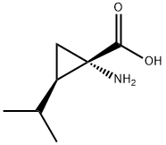 Cyclopropanecarboxylic acid, 1-amino-2-(1-methylethyl)-, (1S-cis)- (9CI) Struktur