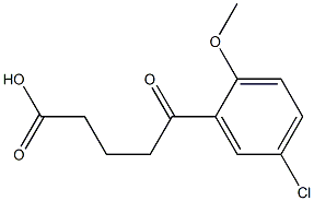 5-(5-CHLORO-2-METHOXYPHENYL)-5-OXOVALERIC ACID Struktur