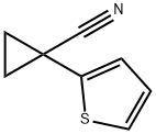 1-(thiophen-2-yl)cyclopropanecarbonitrile Struktur