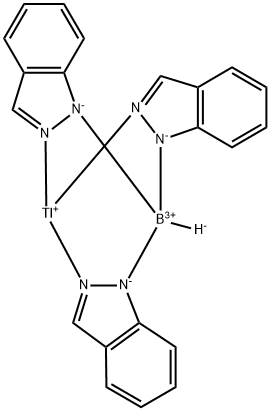 THALLIUM HYDROTRIS(INDAZOL-2-YL)BORATE Struktur