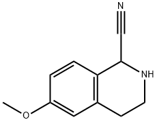 1-Isoquinolinecarbonitrile, 1,2,3,4-tetrahydro-6-methoxy- Struktur