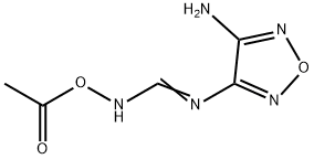 1,2,5-Oxadiazole-3-carboximidamide,N-(acetyloxy)-4-amino- Struktur