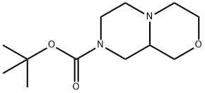 tert-butyl octahydropiperazino[2,1-c]morpholine-8-carboxylate Struktur