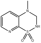 2H-Pyrido[3,2-e]-1,2,4-thiadiazine,3,4-dihydro-4-methyl-,1,1-dioxide(9CI) Struktur