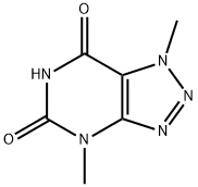 1,4-Dimethyl-1H-1,2,3-triazolo[4,5-d]pyrimidine-5,7(4H,6H)-dione Struktur