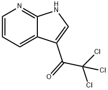 2,2,2-trichloro-1-(1H-pyrrolo[2,3-b]pyridin-3-yl)ethanone Struktur