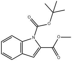 1-(TERT-BUTYL) 2-METHYL 1H-INDOLE-1,2-DICARBOXYLATE Struktur