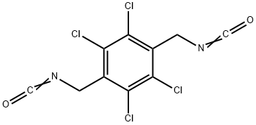 1,4-Bis(isocyanatomethyl)-2,3,5,6-tetrachlorobenzene Struktur