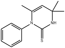 3,4-Dihydro-4,4,6-trimethyl-1-phenyl-2(1H)-pyrimidinethione Struktur