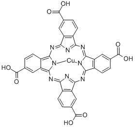 (TETRACARBOXYPHTHALOCYANINATO)COPPER(II) Struktur