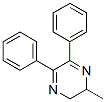 2,3-Dihydro-2-methyl-5,6-diphenylpyrazine Struktur