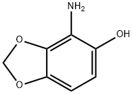 1,3-Benzodioxol-5-ol,  4-amino- Struktur