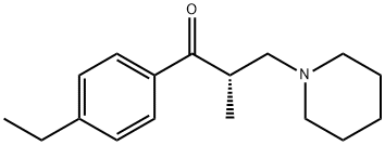 1-Propanone, 1-(4-ethylphenyl)-2-methyl-3-(1-piperidinyl)-, (S)- Struktur