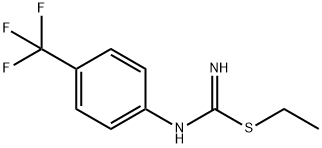 S-ethyl N-(4-(trifluoromethyl)phenyl)isothiourea Struktur