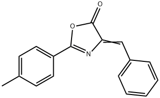 4-Benzylidene-4,5-dihydro-2-(p-tolyl)oxazol-5-one Struktur