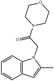 4-((2-Methyl-1H-indol-1-yl)acetyl)morpholine Struktur