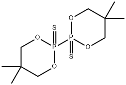 5,5,5',5'-Tetramethyl-2,2'-bi[1,3,2-dioxaphosphorinane]2,2'-disulfide Struktur