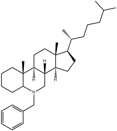 6-Benzyl-6-azacholestane Struktur