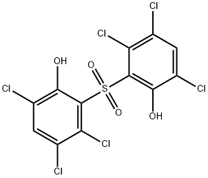 PHENOL,2,2'-SULFONYLBIS[3,4,6-TRICHLORO]- Struktur