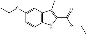 ethyl 5-ethoxy-3-methyl-1H-indole-2-carboxylate Struktur