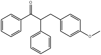 3-(4-Methoxyphenyl)-1,2-diphenyl-1-propanone Struktur