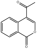 4-acetylisochromen-1-one Struktur