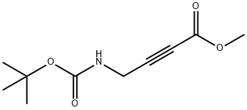 2-Butynoicacid,4-[[(1,1-dimethylethoxy)carbonyl]amino]-,methylester(9CI) Struktur