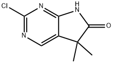 2-chloro-5,5-dimethyl-5H,6H,7H-pyrrolo[2,3-d]pyrimidin-6-one Struktur