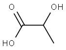 2-hydroxypropanoic acid Struktur