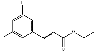 ETHYL 35DIFLUOROCINNAMATE Struktur