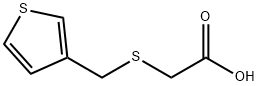 (THIEN-3-YLMETHYL)THIO]ACETIC ACID Struktur