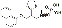 N-METHYL-3-(1-NAPHTHYLOXY)-2-(2-THIENYL)PROPAN-1-AMINE PHOSPHATE Struktur