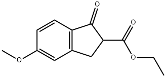 ETHYL 5-METHOXY-1-OXOINDANE-2-CARBOXYLATE Struktur