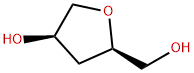 (2R, 4R)-4-HYDROXYTETRAHYDROFURAN-2-METHANOL Struktur