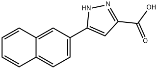 5-NAPHTHALEN-2-YL-1H-PYRAZOLE-3-CARBOXYLIC ACID Struktur