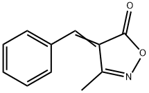 4-Benzylidene-3-methyl-2-isoxazoline-5-one Struktur