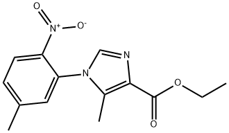 ethyl 1-(5-methyl-2-nitrophenyl)-1H-imidazole-4-carboxylate Struktur